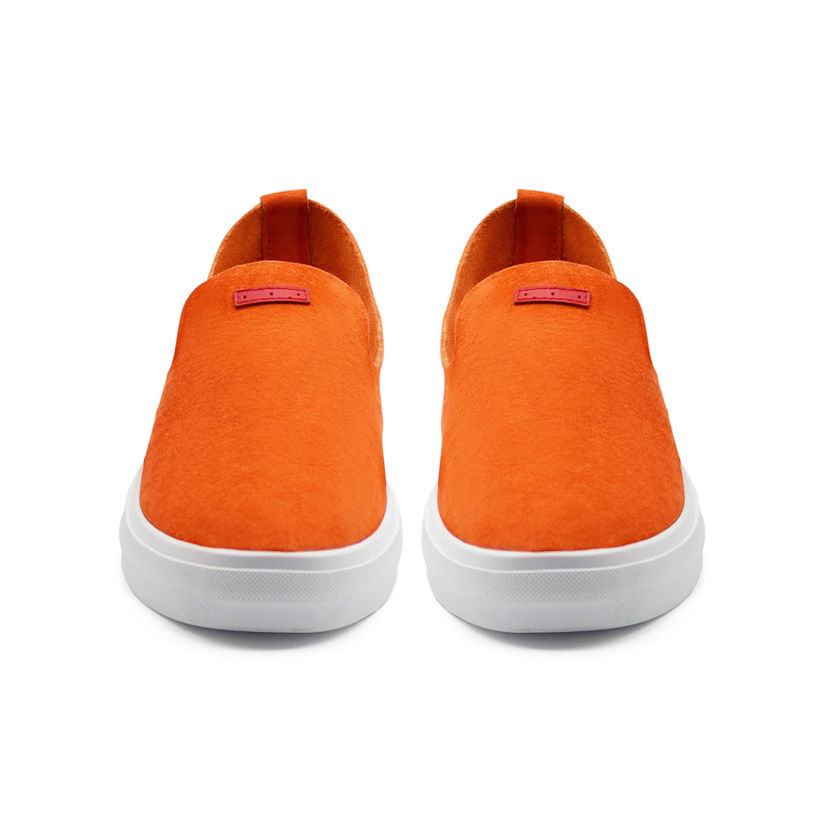 Glover / Orange Pig Suede / White