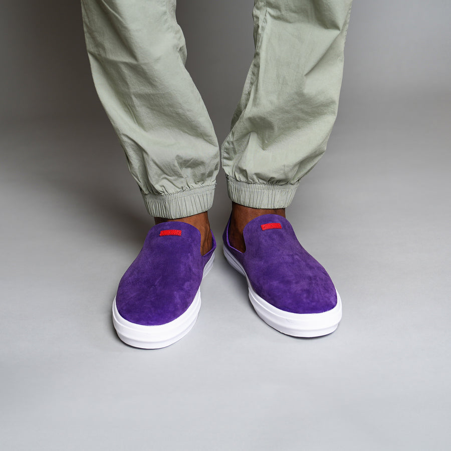 Glover / Purple Pig Suede / White